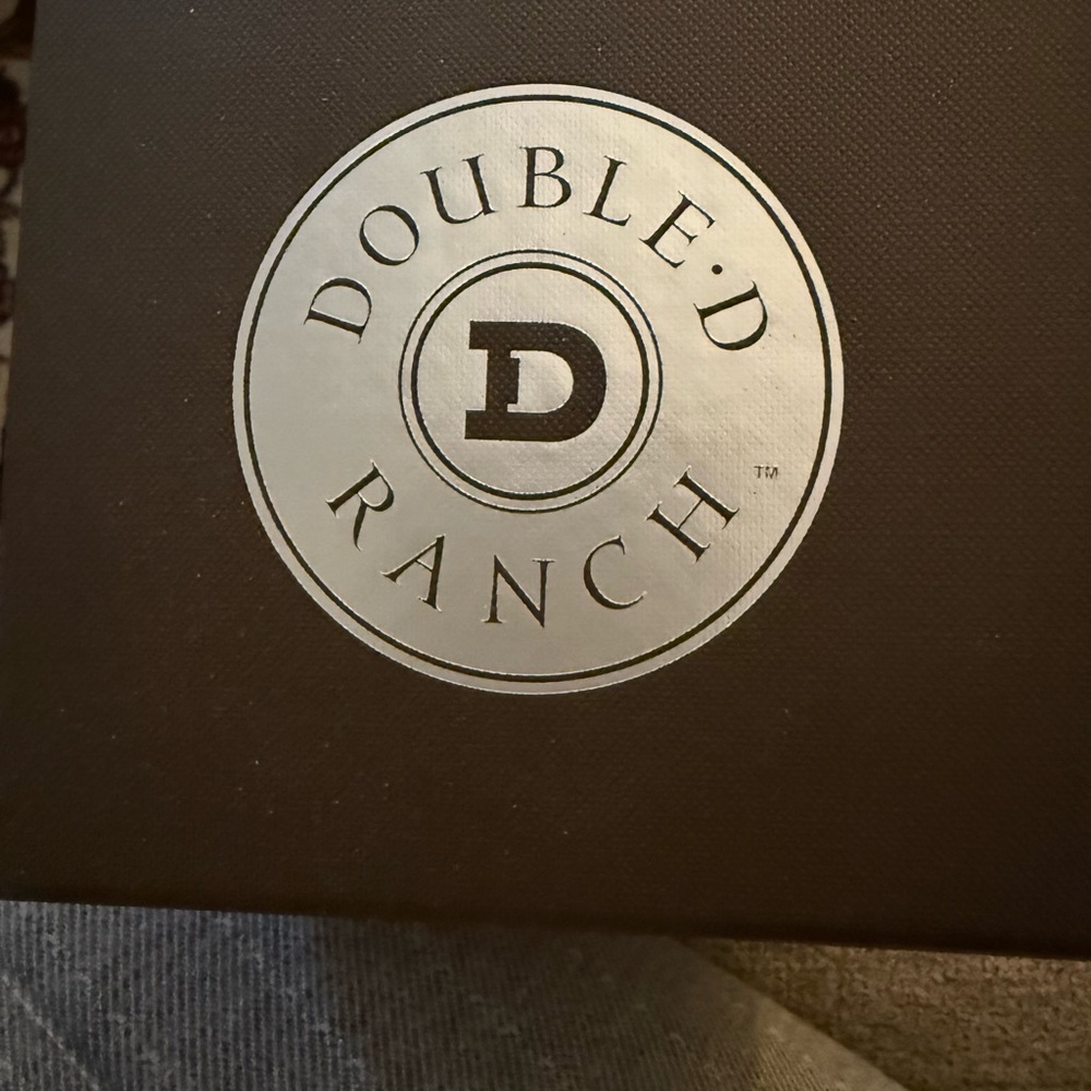 Double D Ranch Black and Silver Logo Ornament